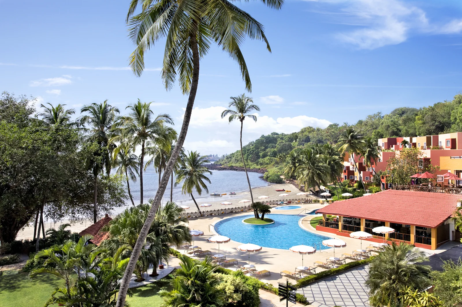 Hotel setting at Taj Cidade de Goa Heritage