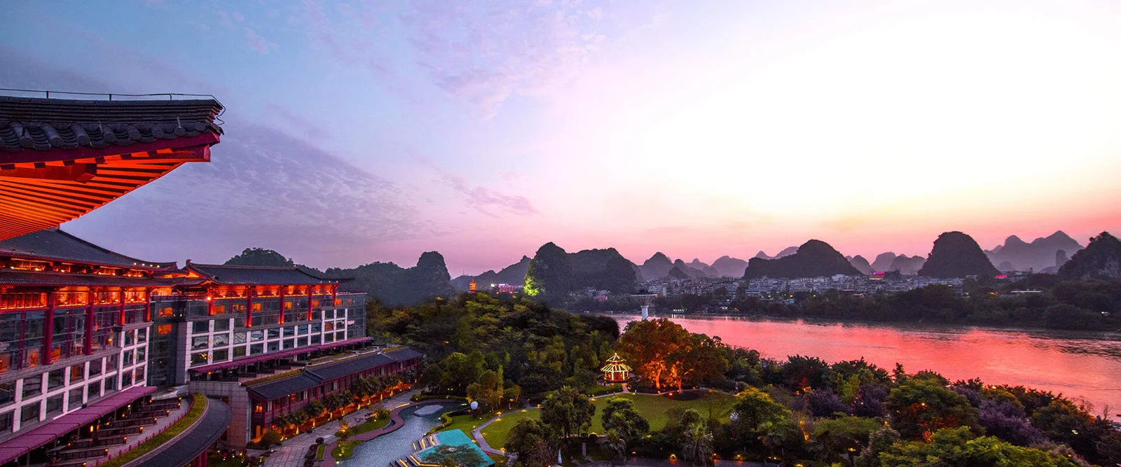 Hotel setting at Shangri-La Guilin