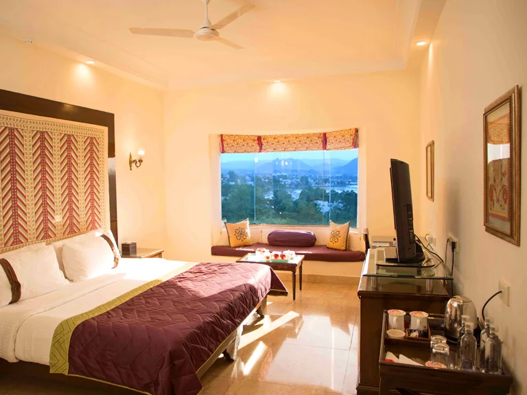 Guest room at The LaLiT Laxmi Vilas Palace Udaipur