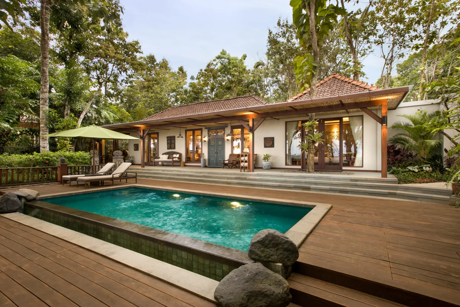 Villa pool at Plataran Borobudur Resort & Spa