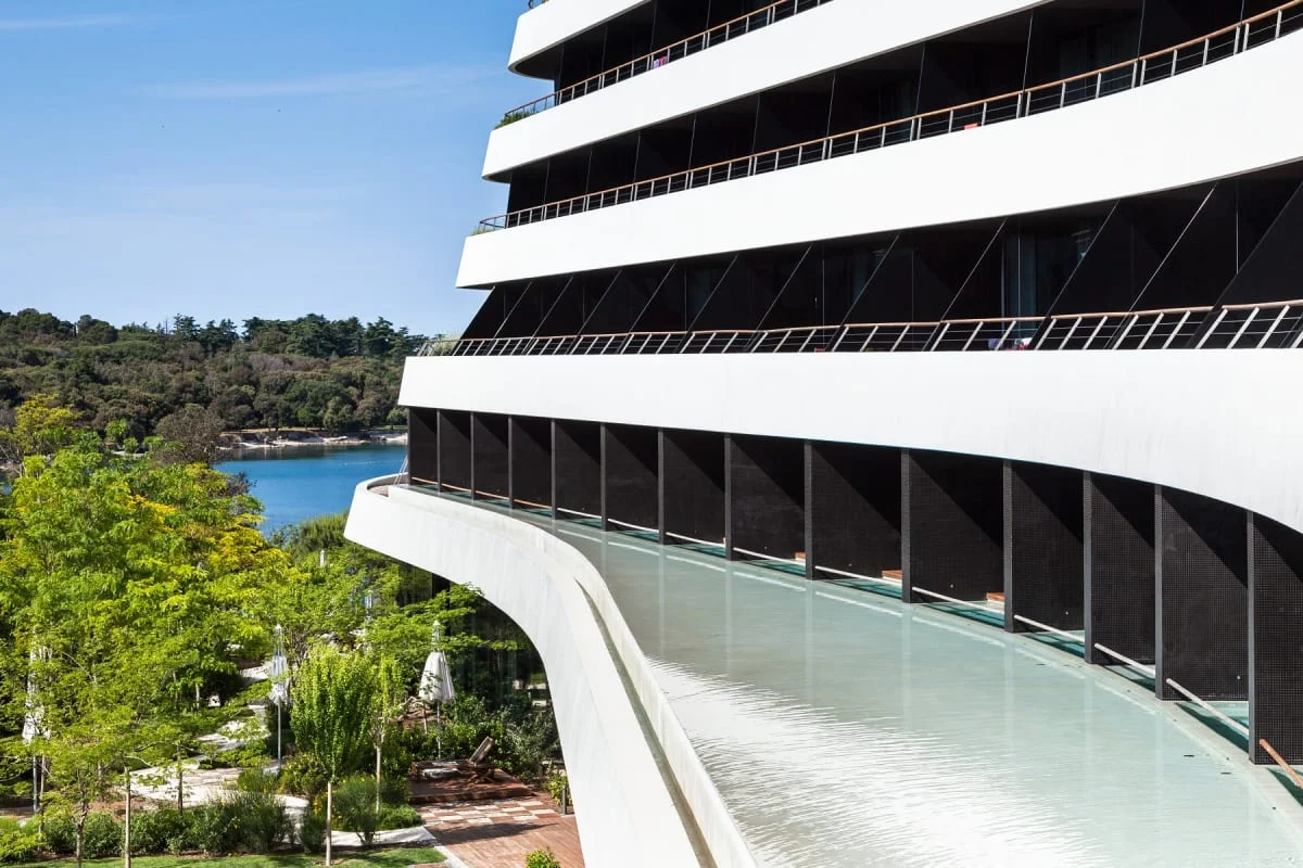 Contemporary hotel exterior at Hotel Lone
