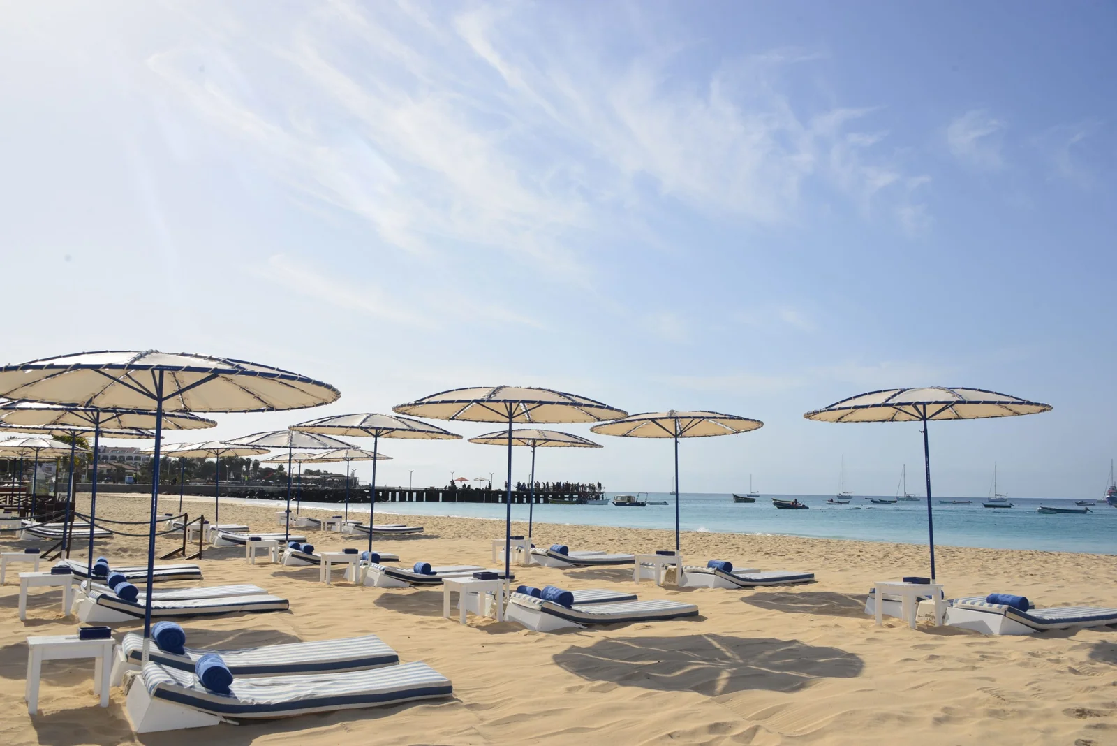 Beach-club setting at Hotel Morabeza