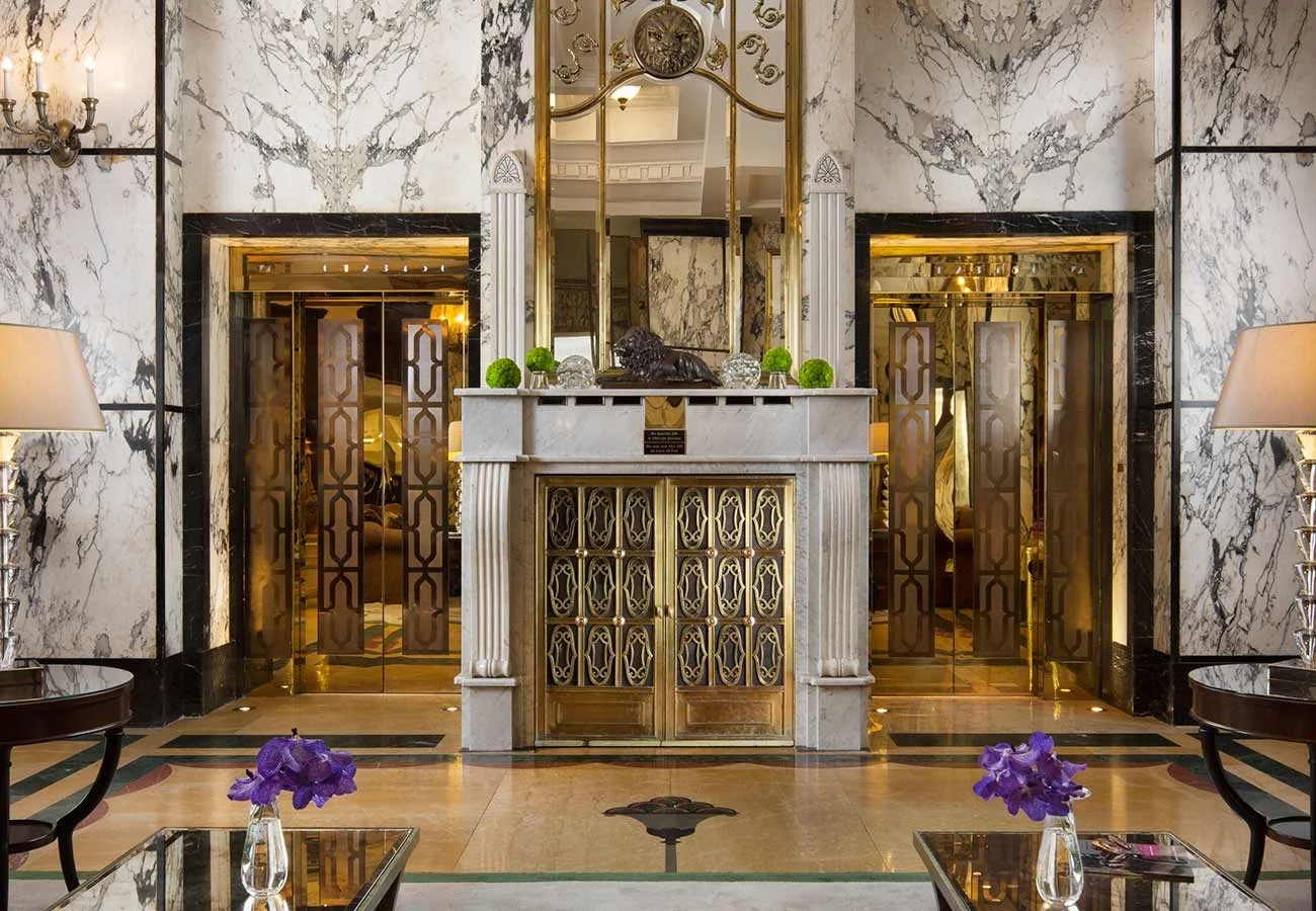 Historic lobby at Esplanade Zagreb Hotel