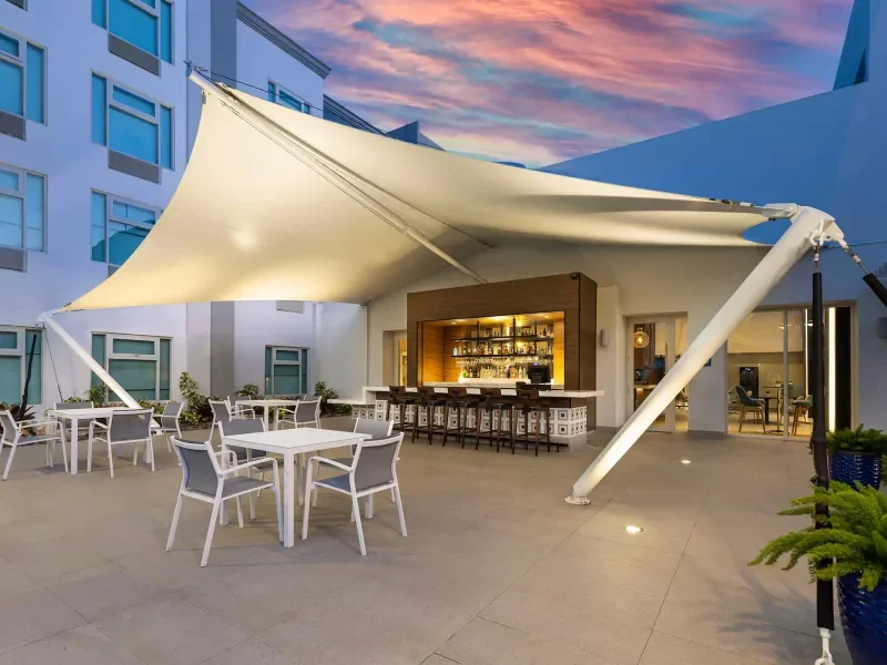 Outdoor bar and terrace at Four Points by Sheraton Caguas Real Hotel & Casino