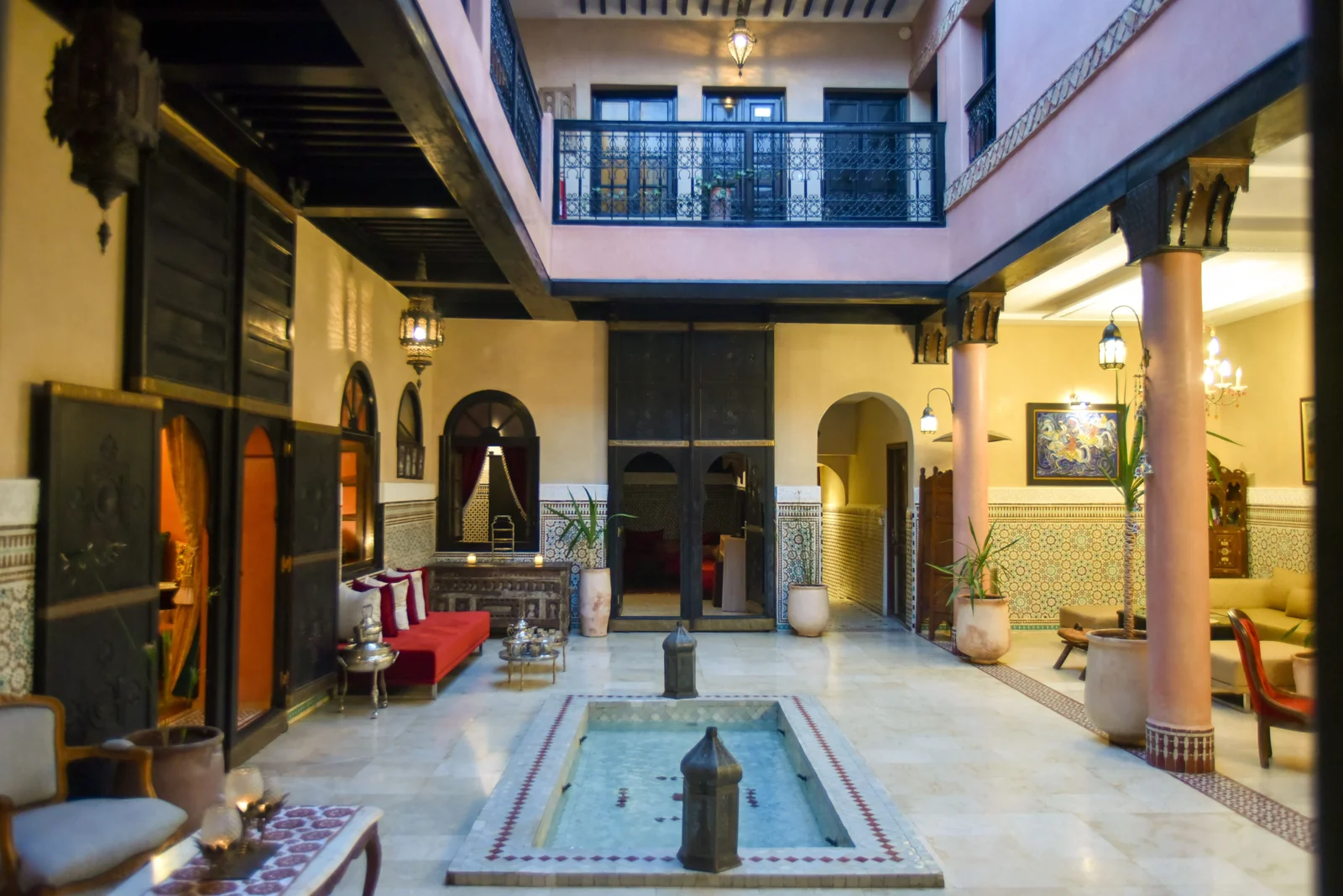 Central patio at Riad Yacout
