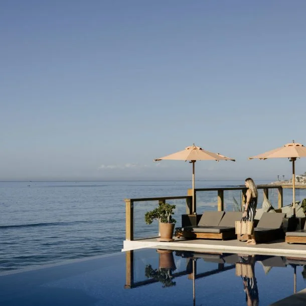 Oceanfront terrace at Amouage by Surf Maroc