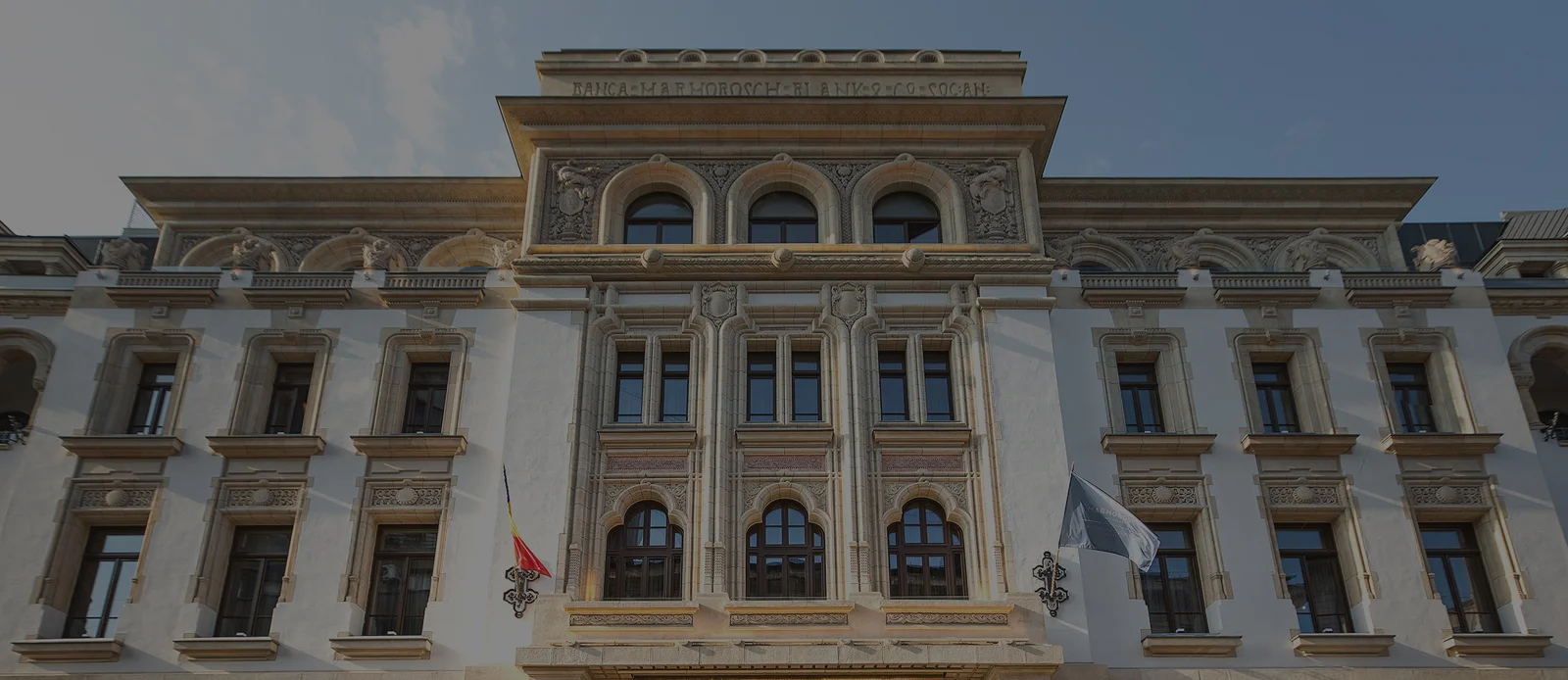 Historic hotel facade at The Marmorosch Bucharest