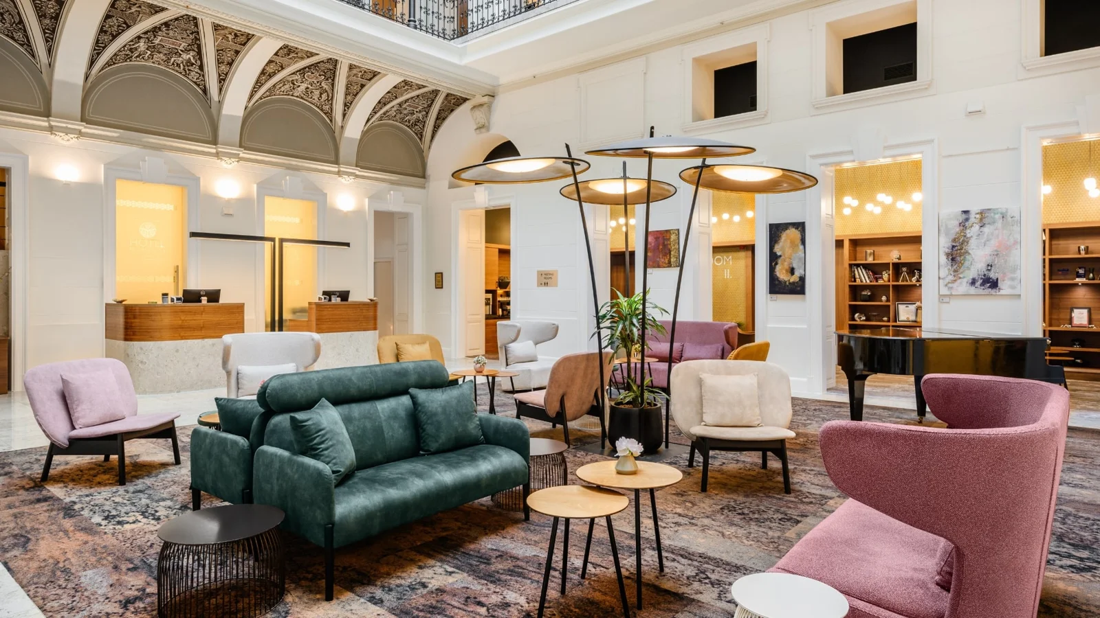 Hotel lobby at Hotel Moments Budapest