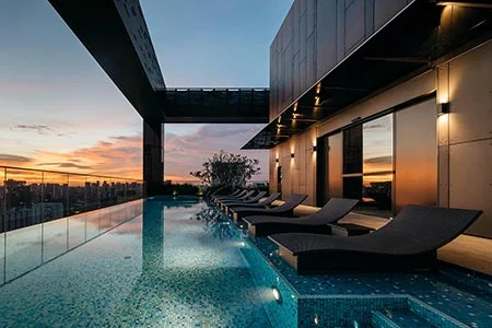 Swimming pool at The Clan Hotel Singapore