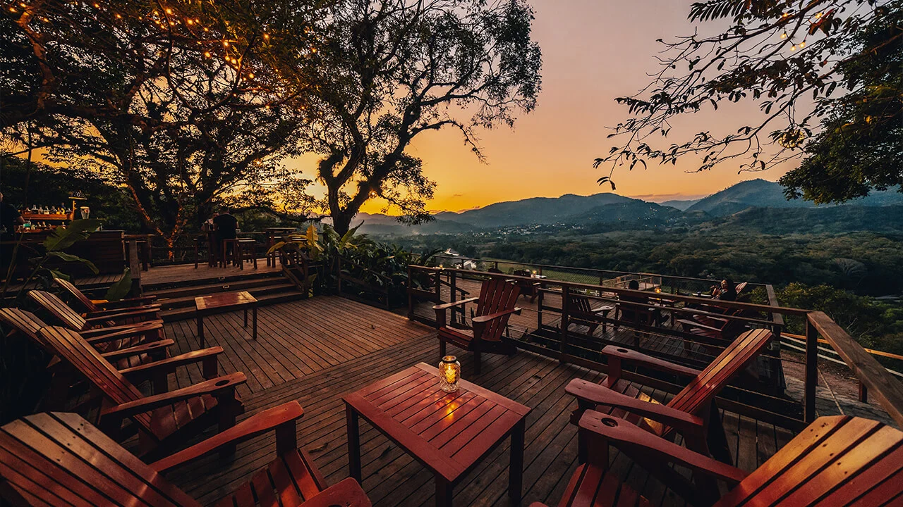 Valley-view terrace at Hacienda San Lucas