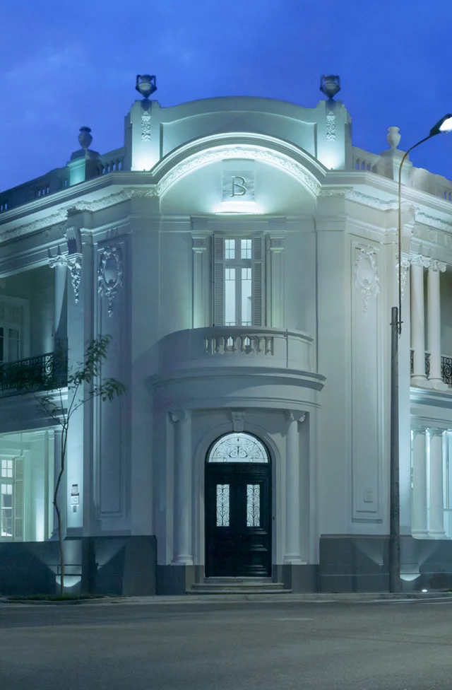 Hotel facade at Hotel B