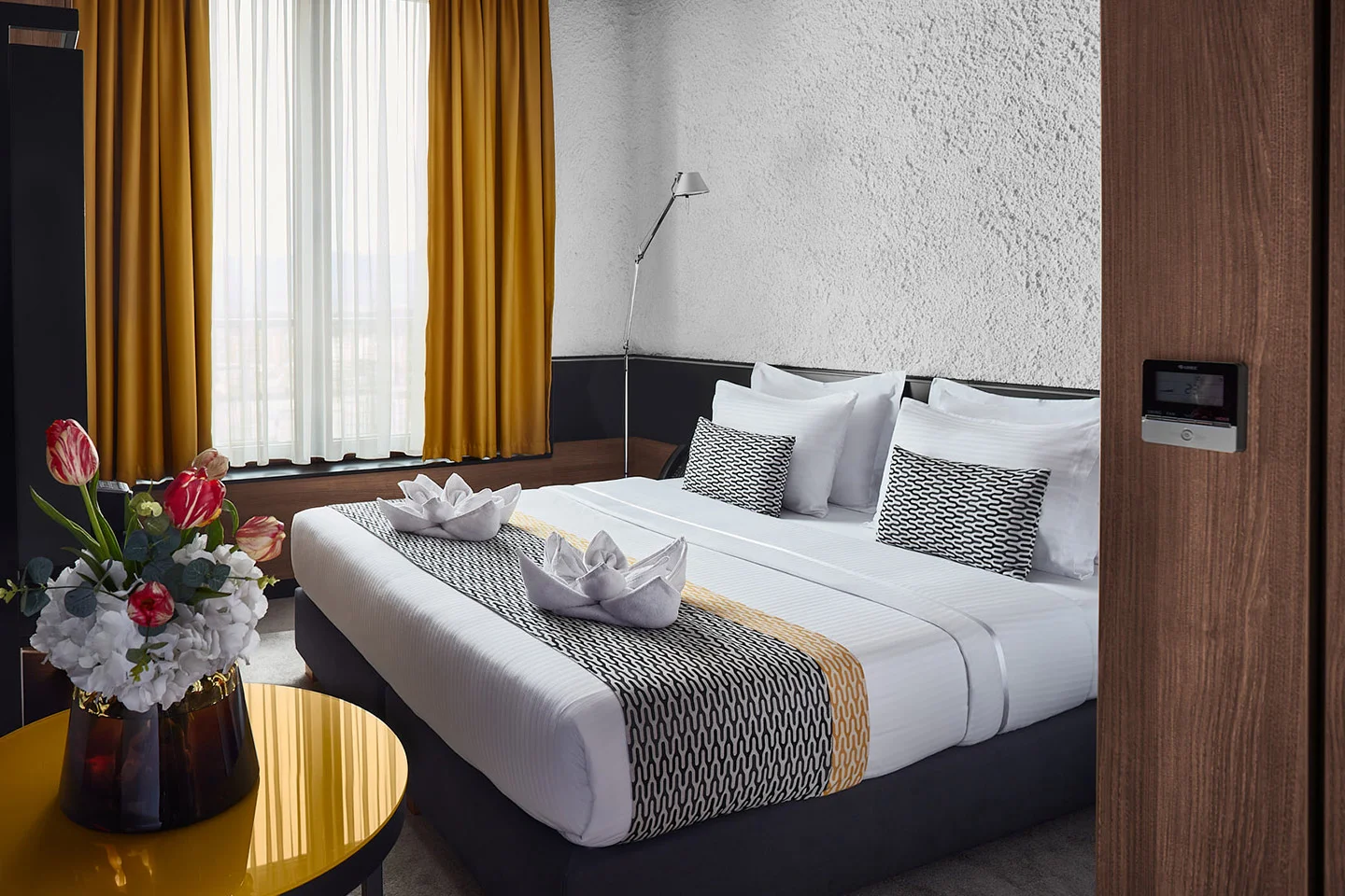 Guest room at Hotel Panoramika