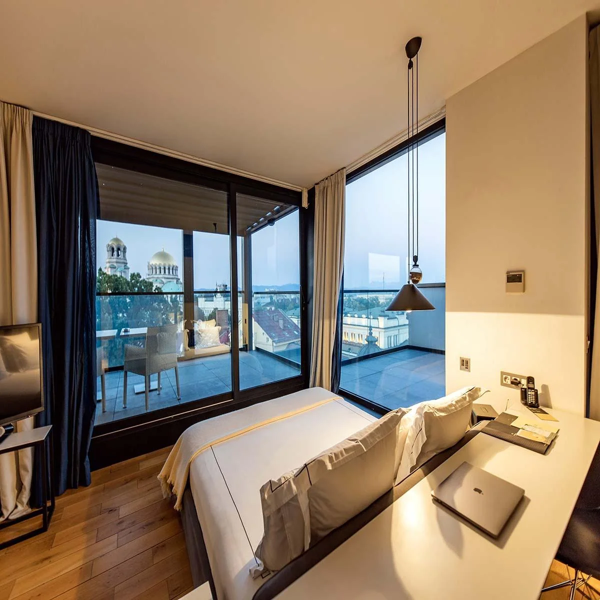 Guest room at Sense Hotel Sofia