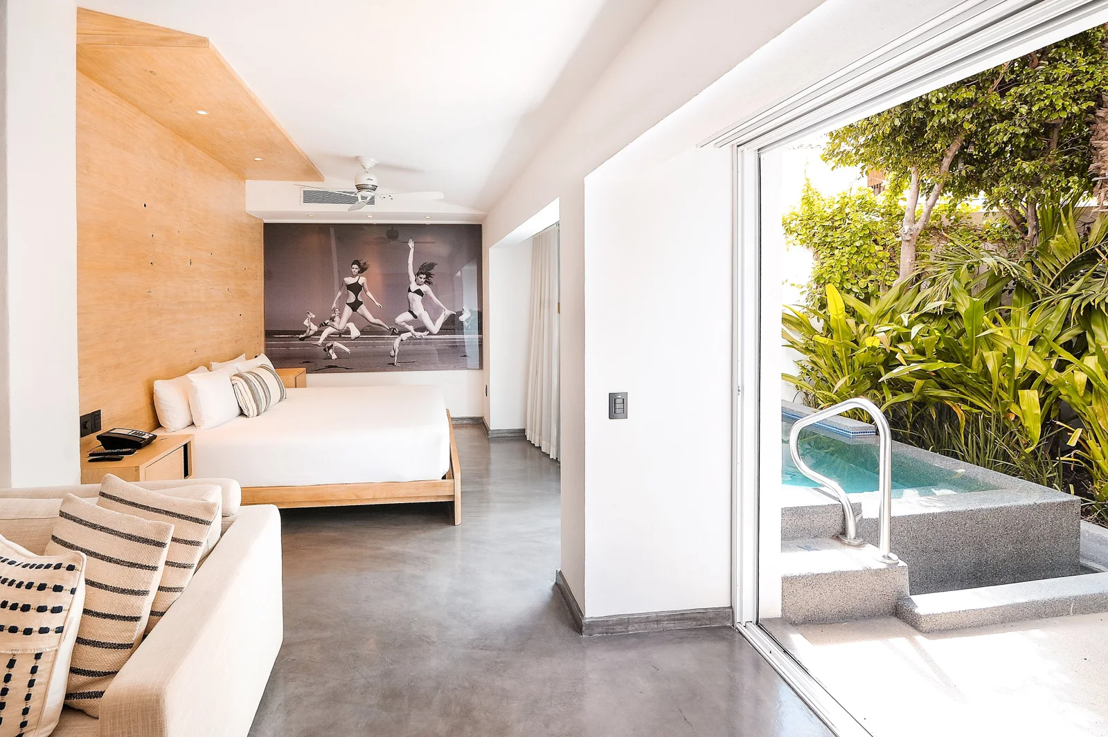 Poolside villa at Bahia Hotel & Beach House