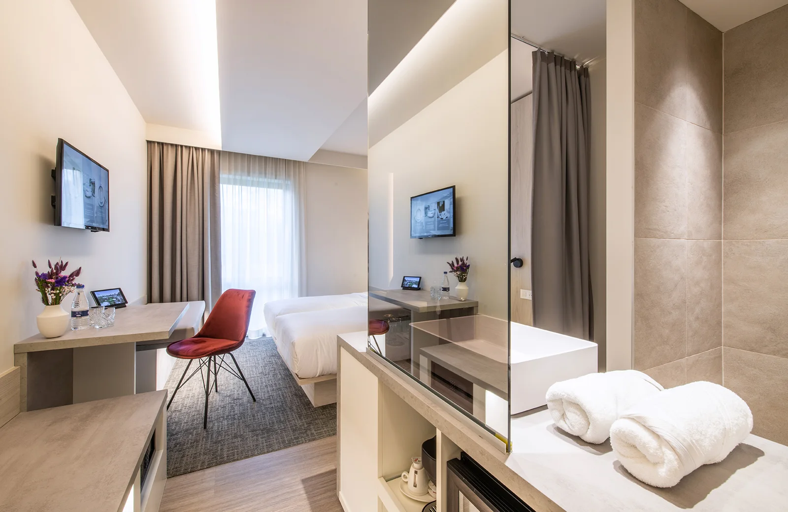 Guest room at Begijnhof Hotel in Leuven