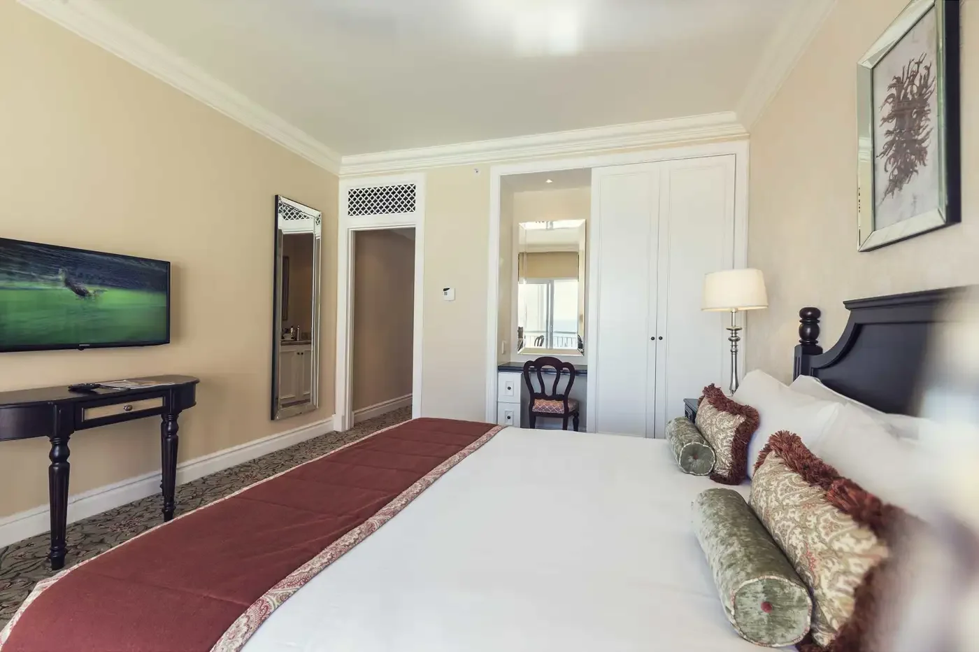 Guest room at The Boardwalk Hotel