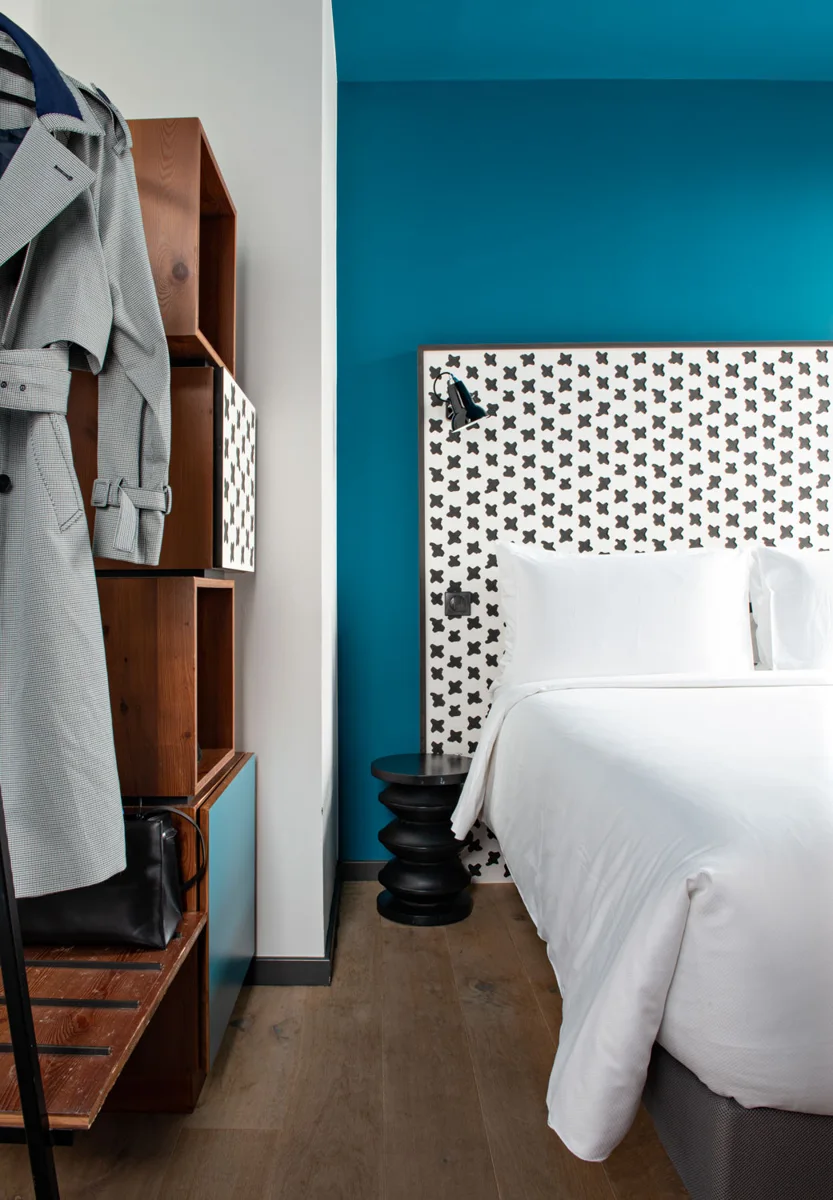 Guest room at BOMA in Strasbourg
