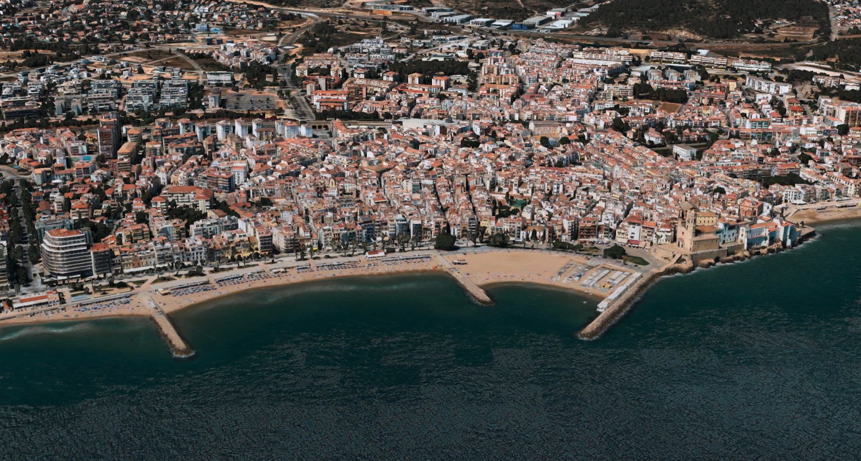 Hotel Calipolis on the Sitges seafront