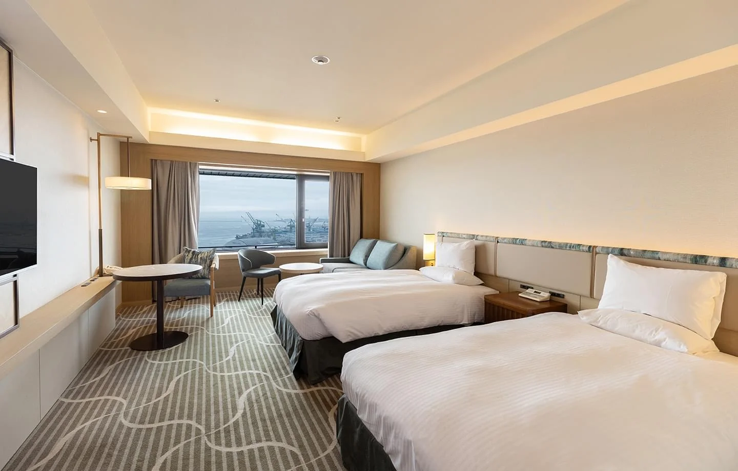 Guest room at Hotel Okura Kobe