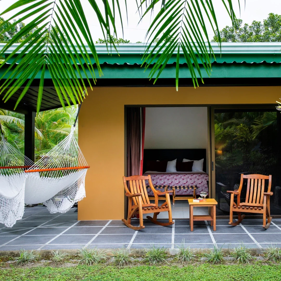 Guest-room terrace at Arenal Manoa