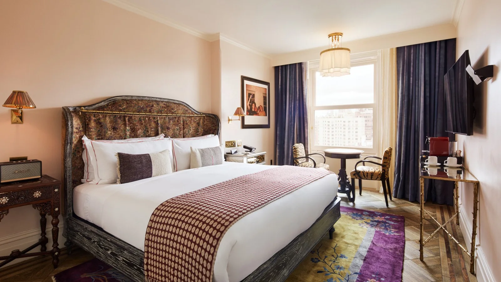 Guest room at Hotel Chelsea in New York