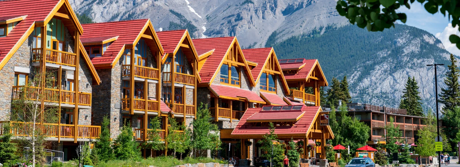 Exterior of Moose Hotel and Suites in Banff