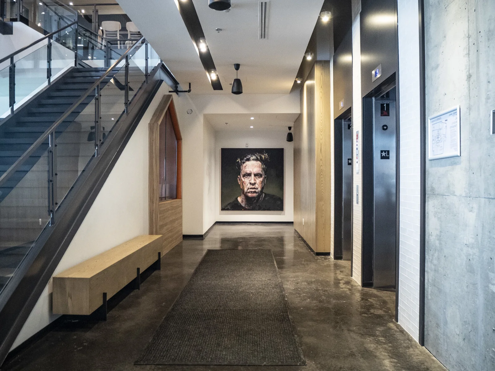 Lobby interior at Alt Hotel Calgary East Village