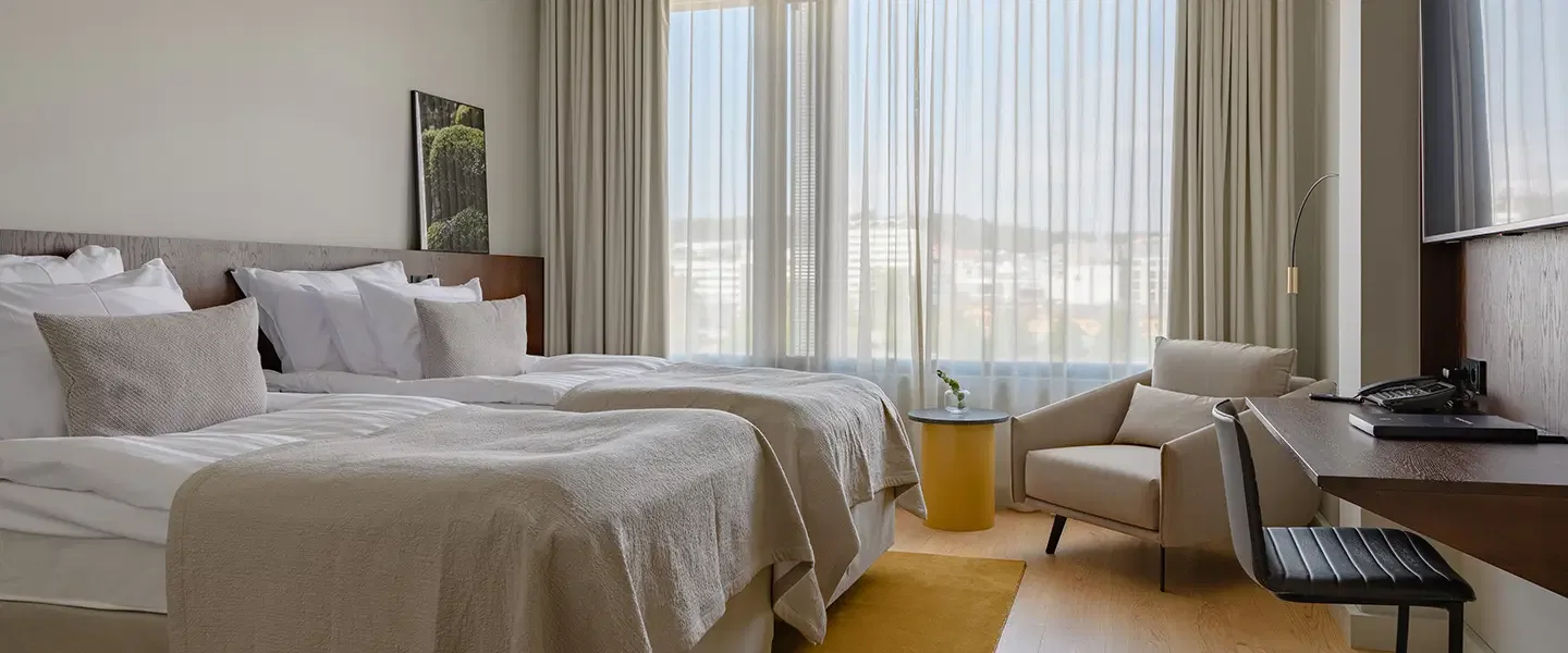 Guest room at Solo Sokos Hotel Paviljonki