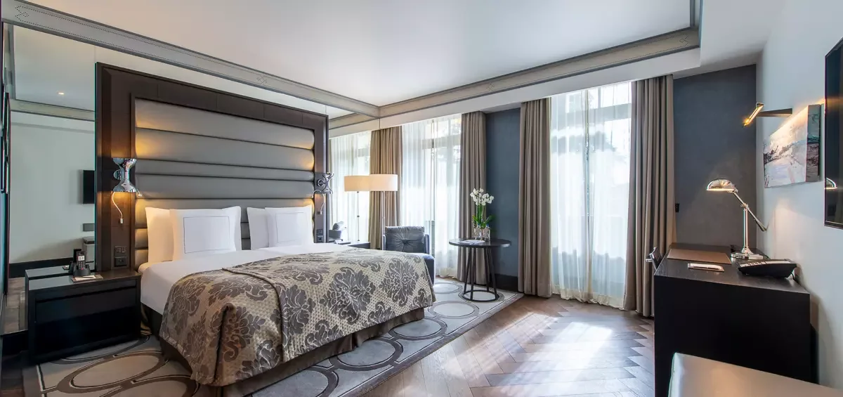 Guest room at Royal Savoy Lausanne