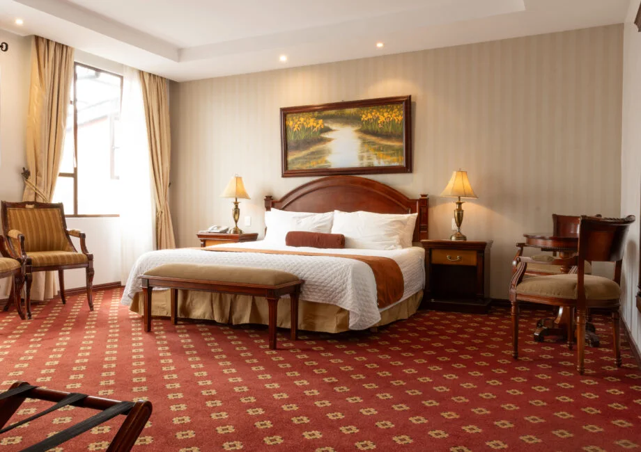 Guest room at Grand Victoria Boutique Hotel