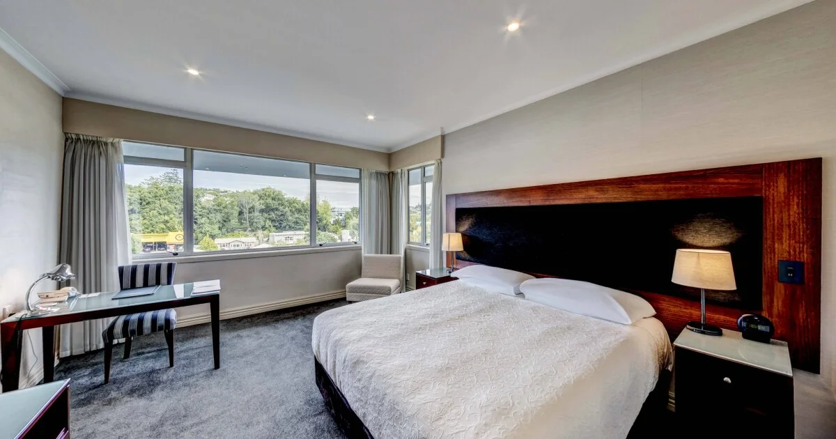 Guest room at Rutherford Hotel Nelson