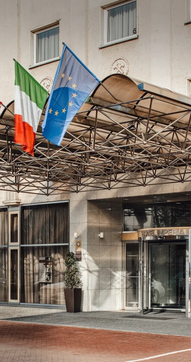 Entrance of Imperial Hotel Ostrava