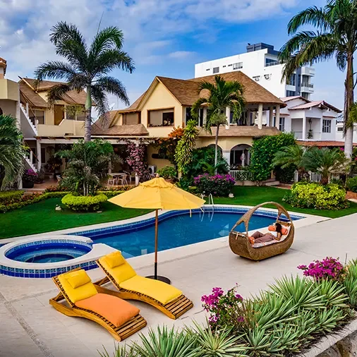 Aerial view of Playa Canela Hotel Boutique