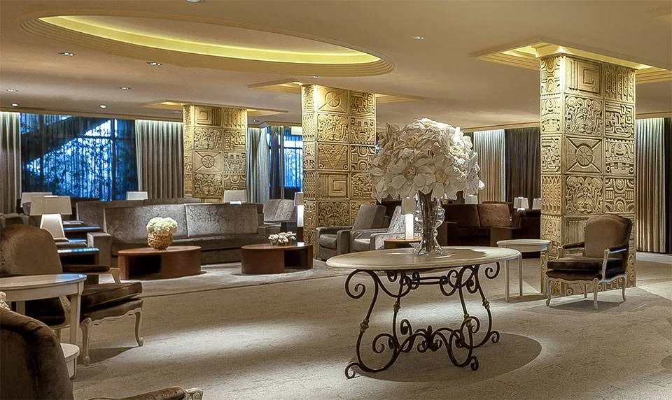 Lobby lounge at Hotel Don Pancho in Benidorm