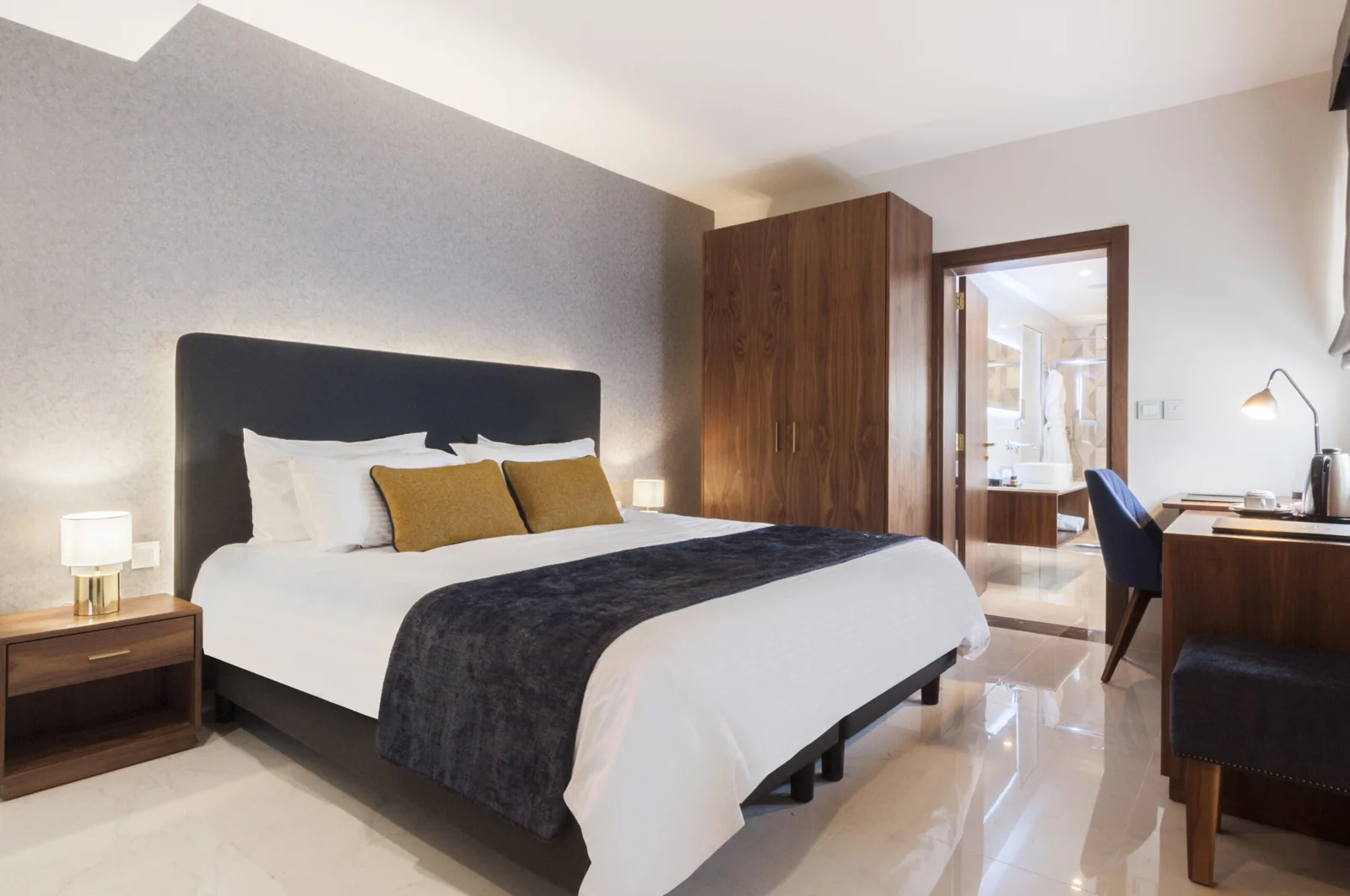 Guest room at The Duke Boutique Hotel in Victoria, Gozo
