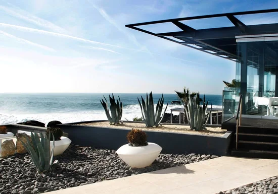Waterfront terrace at Farol Hotel