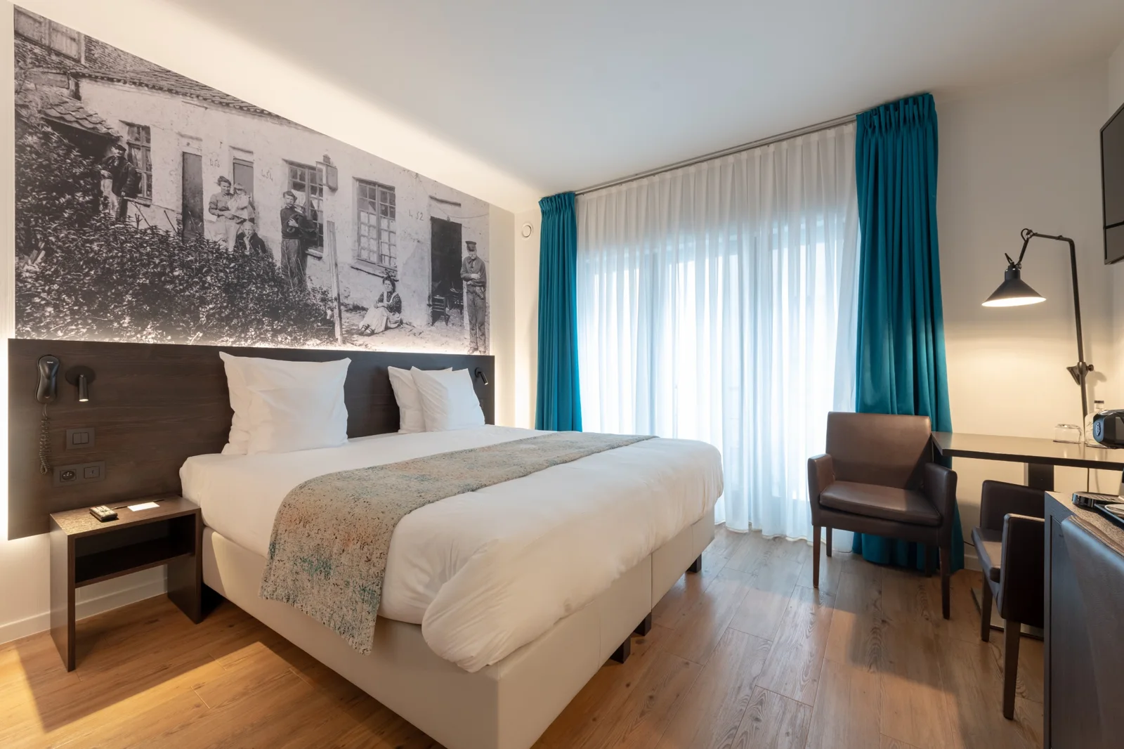 Guest room at Hotel Harmony in Ghent