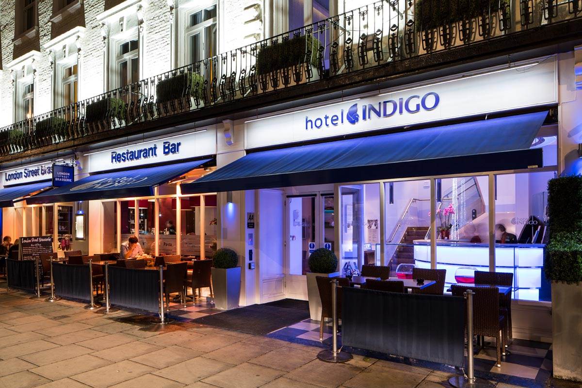 Entrance of Hotel Indigo London Paddington