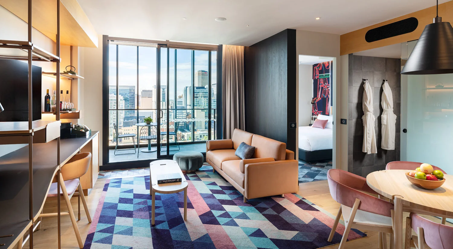 Guest suite at Hotel Indigo Adelaide Markets