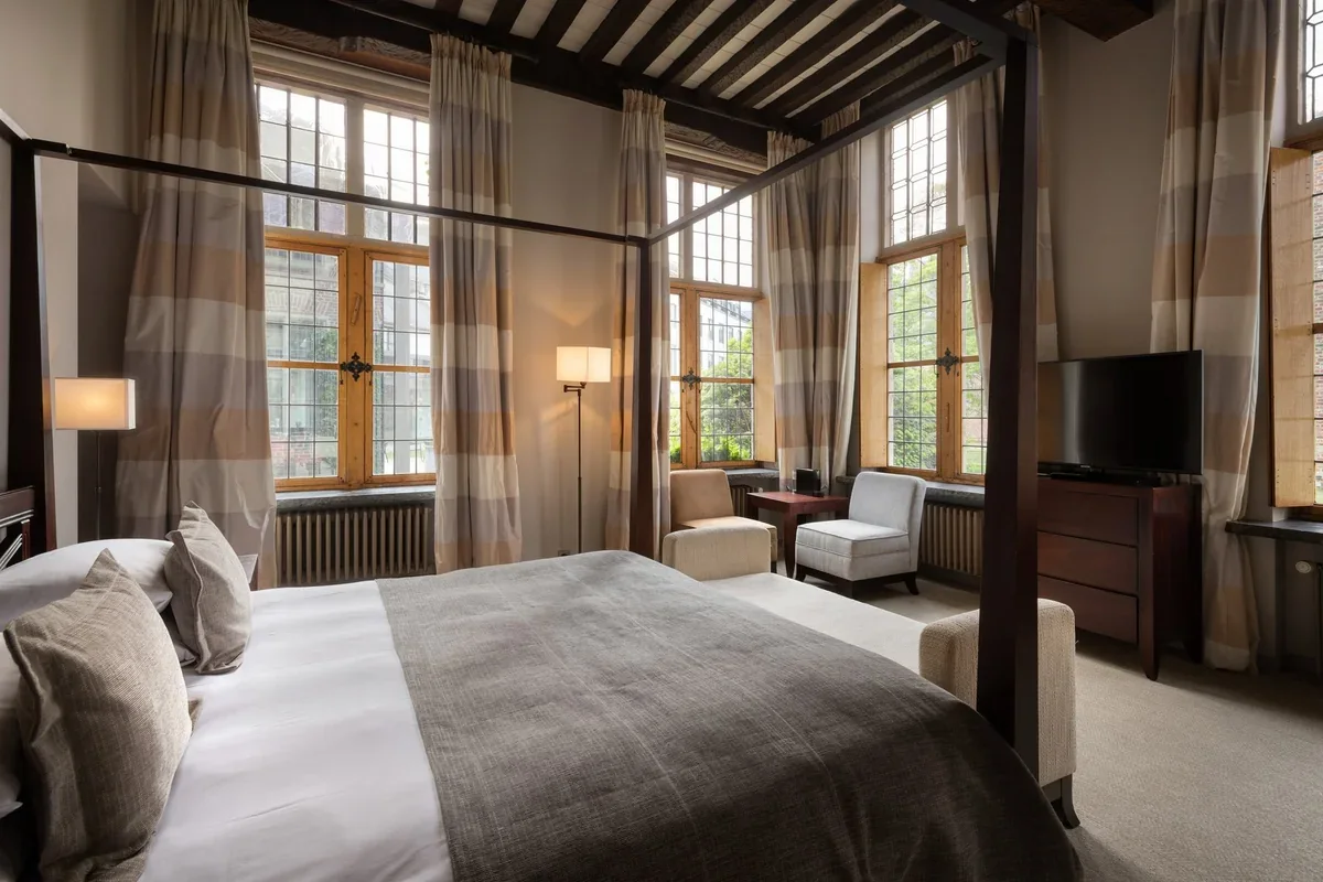 Guest room at Martin’s Klooster in Leuven