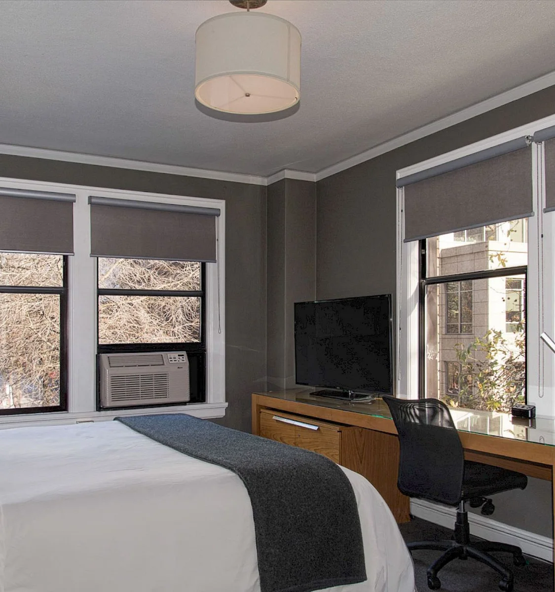 Guest room at Hotel Max in Seattle