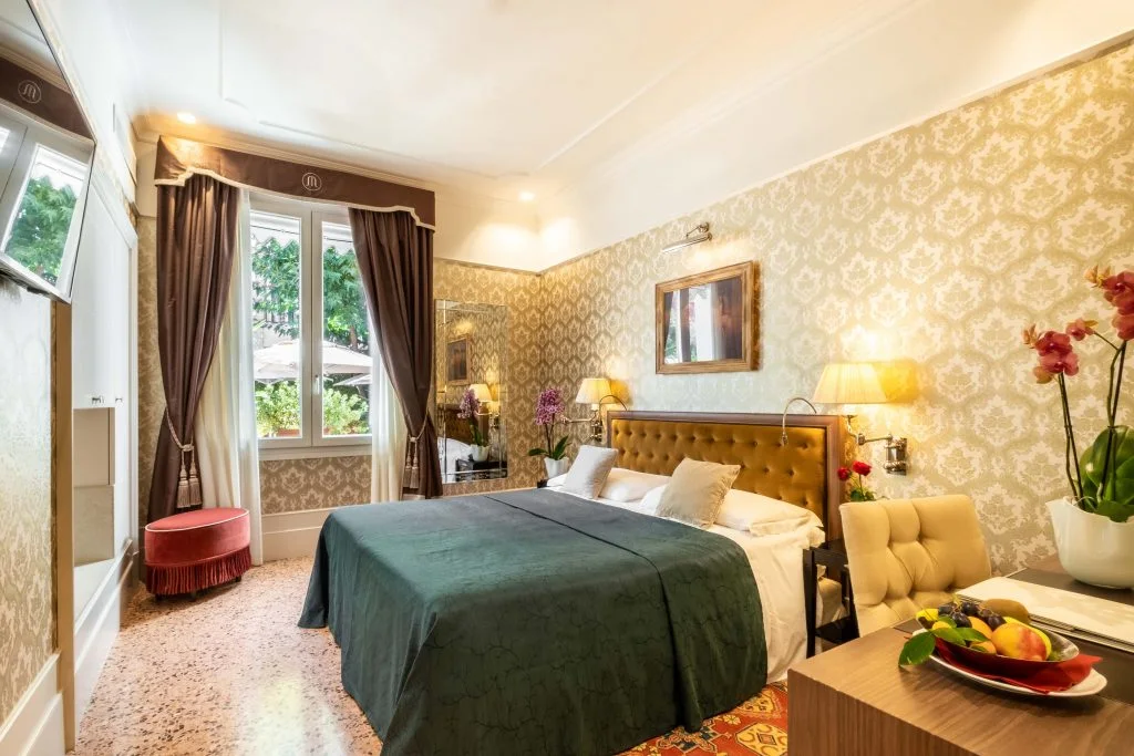 Guest room at Hotel Moresco in Venice