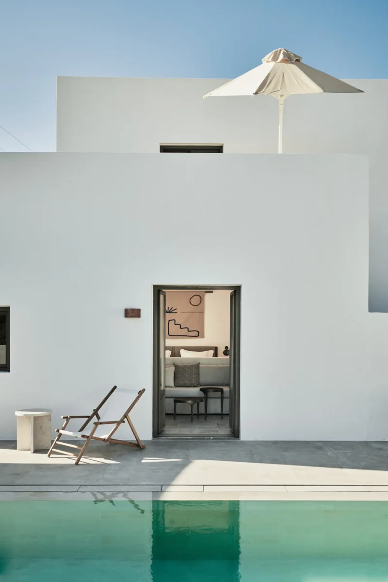 Private pool at a Parīlio suite