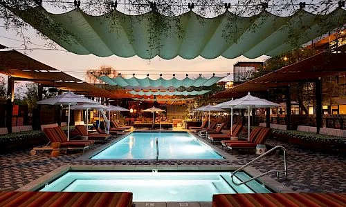 Pool at Rise Uptown Hotel in Phoenix