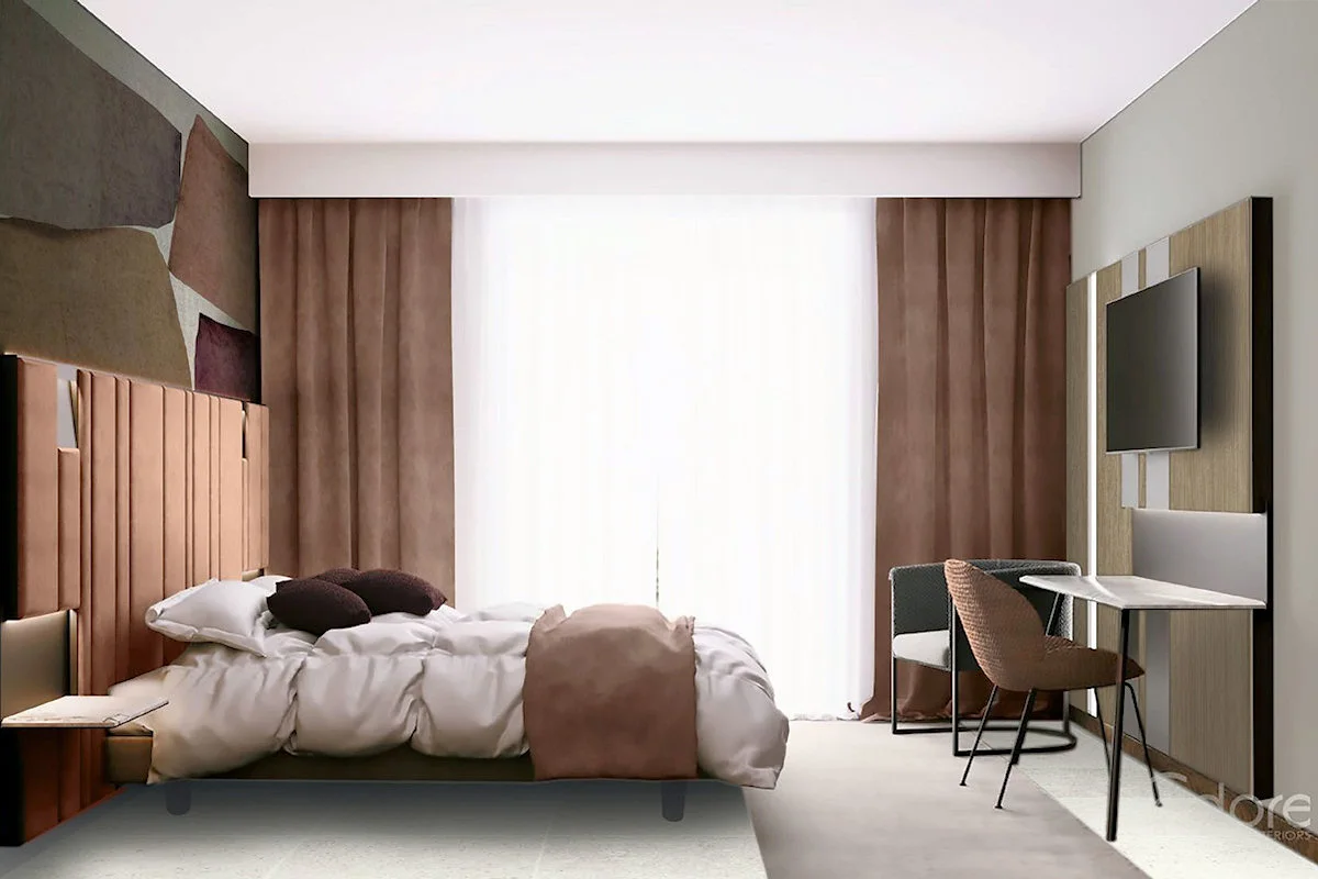 Guest room at The ROOMS Boutique Hotel Milano