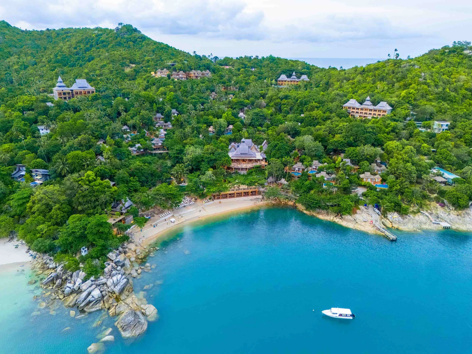 Aerial view of Santhiya Koh Phangan