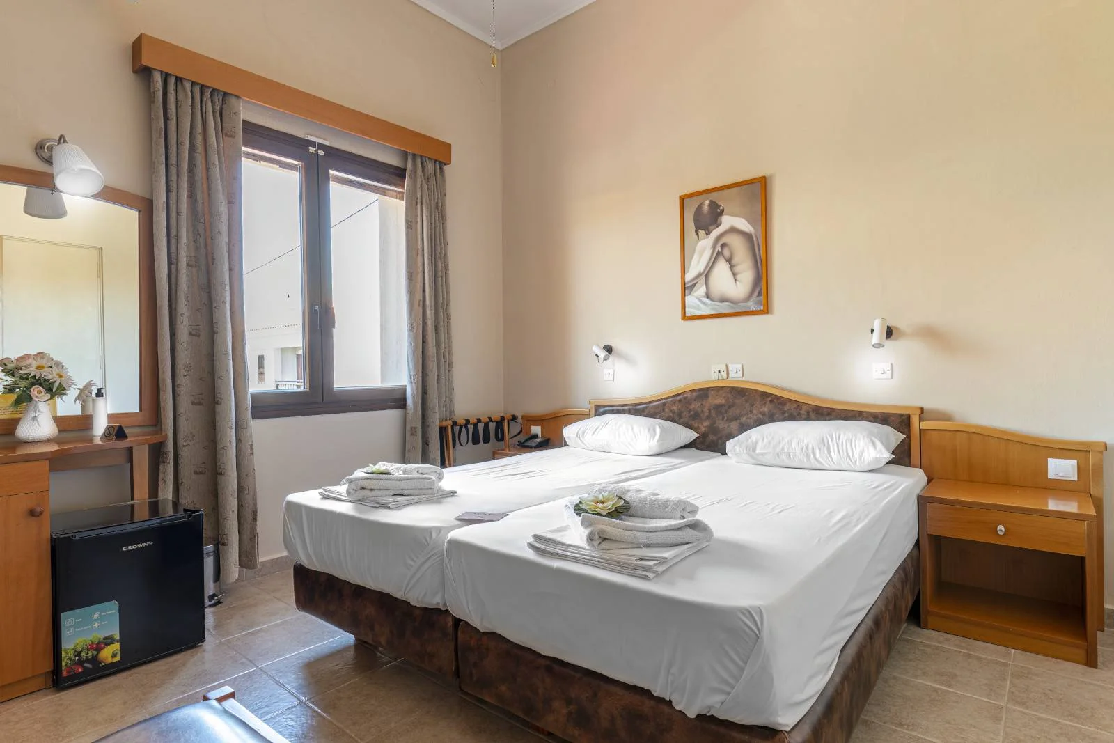 Guest room at Hotel Sappho