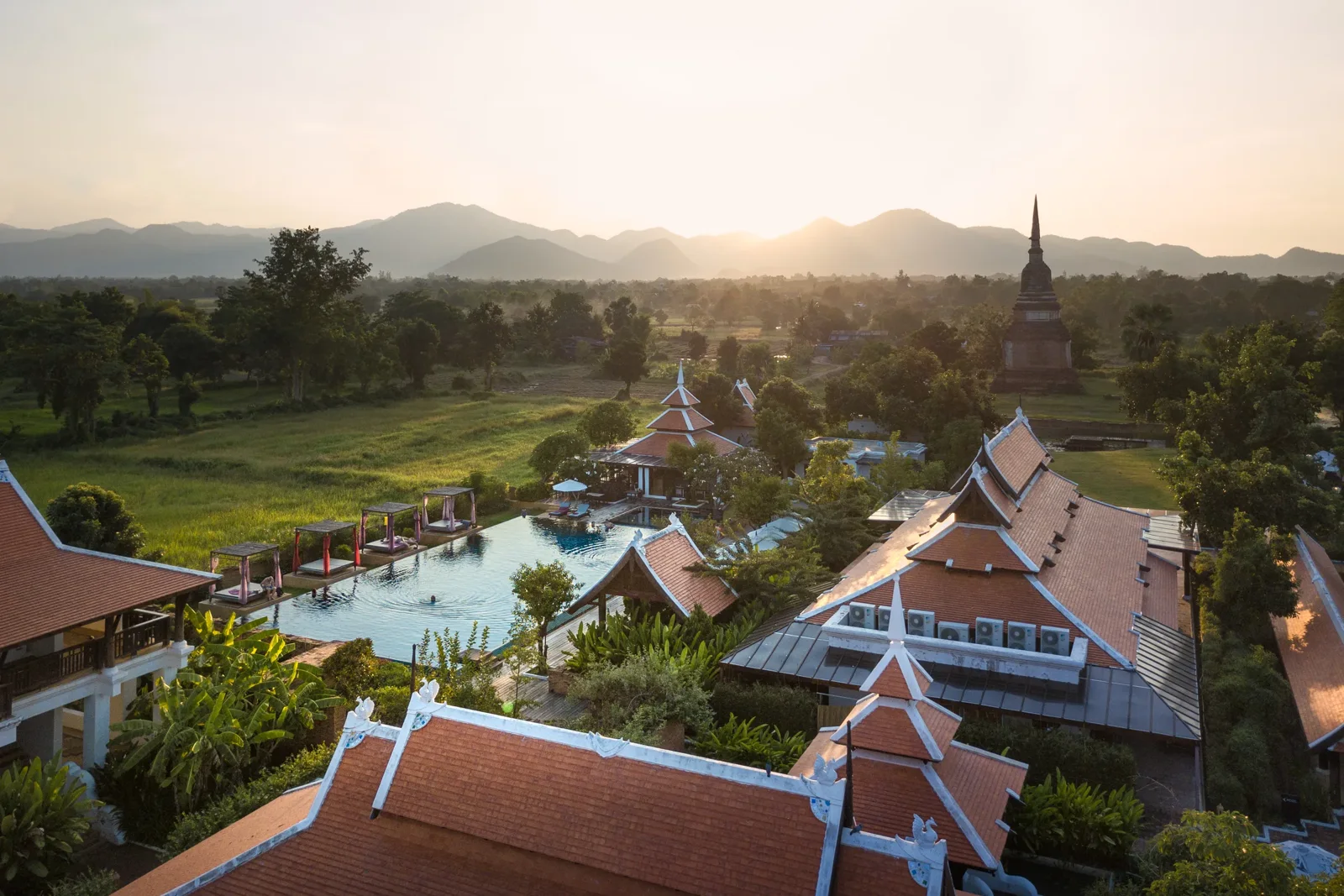 Aerial view of Sriwilai Sukhothai