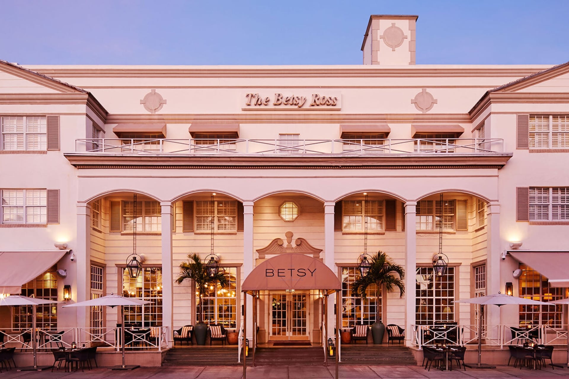 The Betsy hotel on Ocean Drive Miami Beach