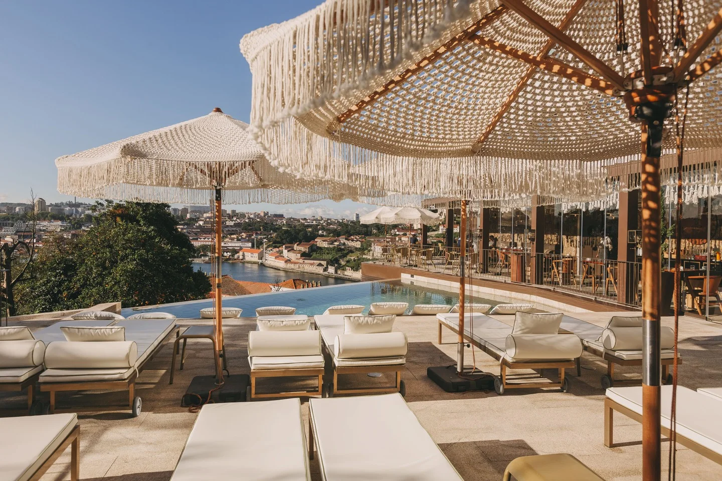 Pool terrace at Torel Avantgarde in Porto